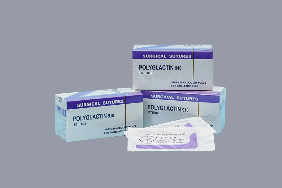 Suturas de poliglactina 910