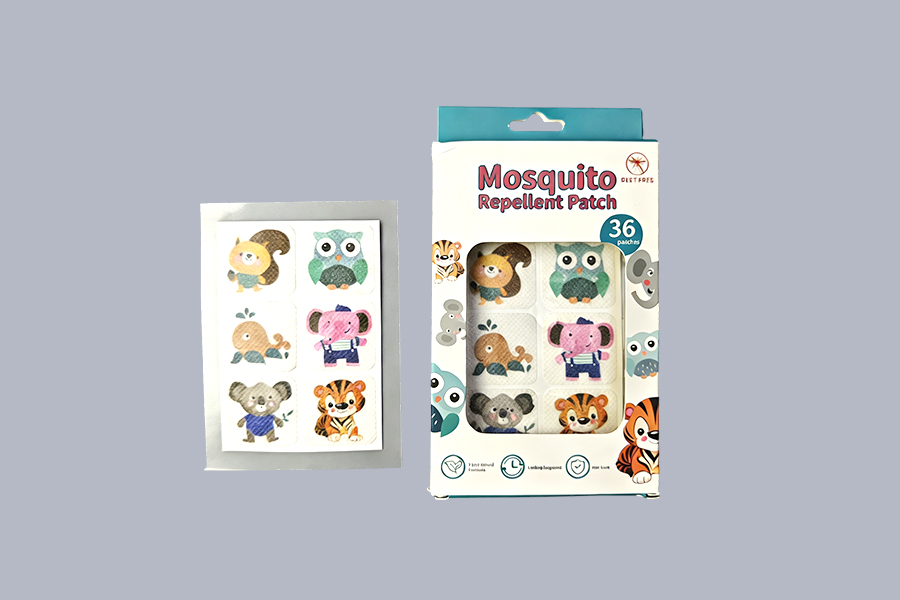Parche repelente de mosquitos de 4 cm × 4 cm 36 piezas