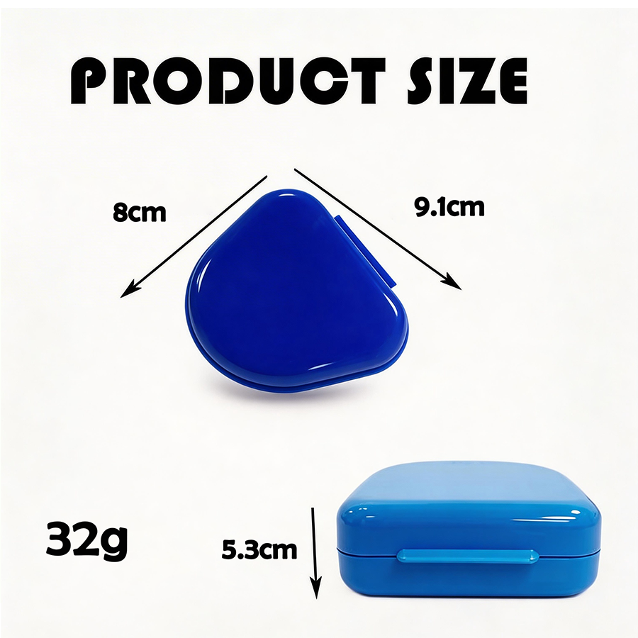 Caja de plástico para prótesis dental