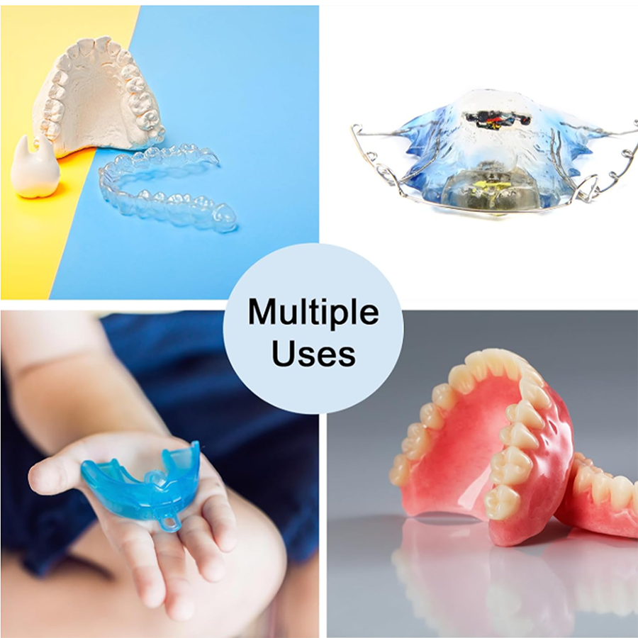 Caja de plástico para prótesis dental