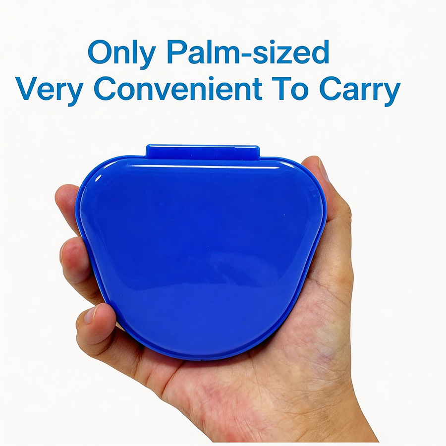 Caja de plástico para prótesis dental